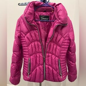 Guess Magenta Pink Puffer woman jacket
Size L